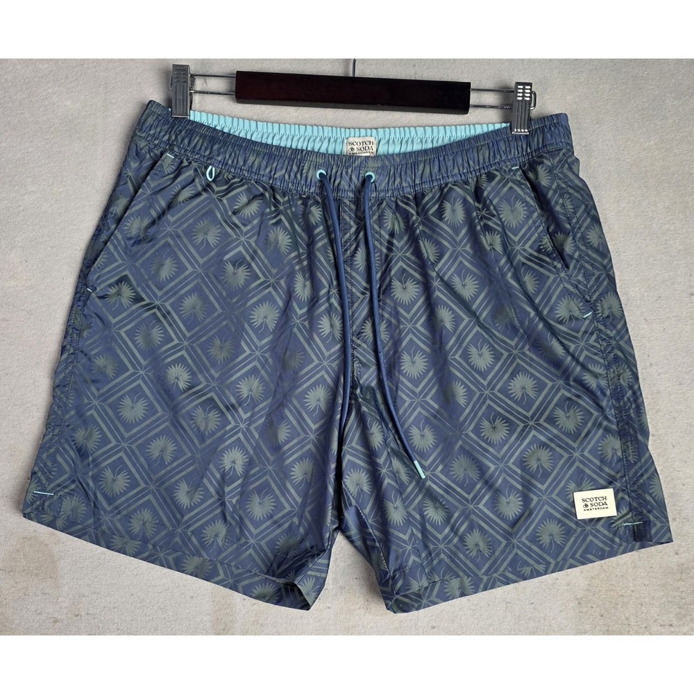 Scotch & Soda Amsterdam Men's Swim Shorts LARGE Trunk Board Shorts Boating